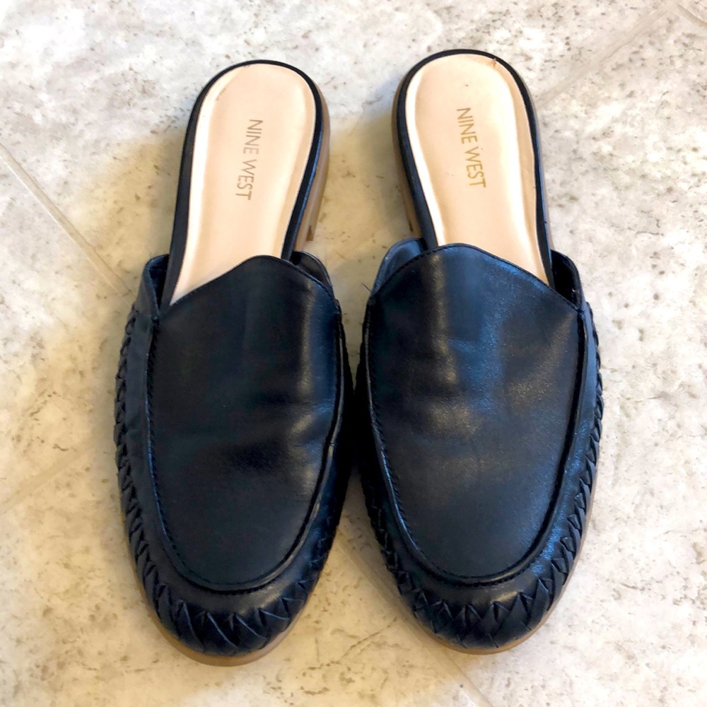 Nine West Slide On Loafer Mules